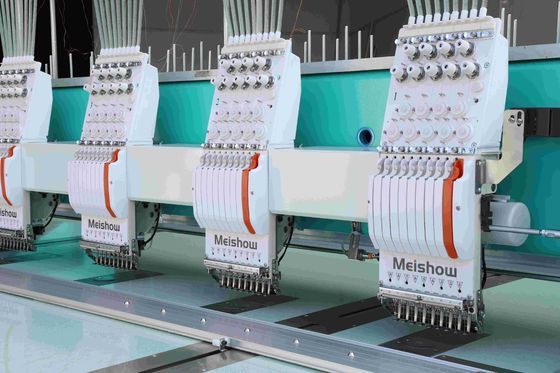 ماشین بروکاری رایانه ای مسطح 20 سر 9 سوزن برای برش قطعات بروکاری