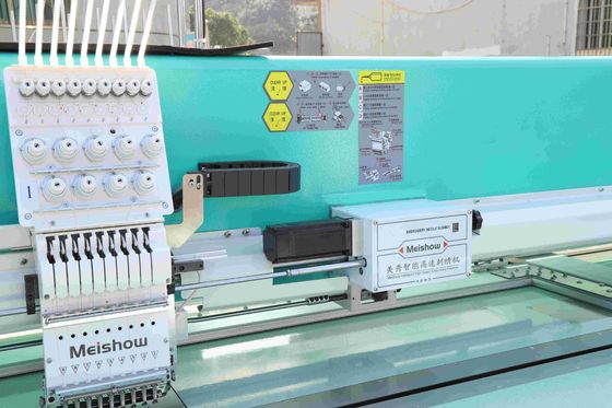 ماشین بروکری تراز کامپیوتری ماشین بروکری 9 سوزن تجاری 10 سر 1200RPM